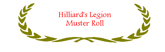 Hilliard's Legion, 5th Battalion Muster Roll, 1862-1863