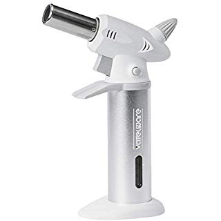 PERFECT CHRISTMAS GIFT! Premium Butane Torch – Culinary Torch Lighter – Professional Blow Torch Lighter – Kitchen Torch – Crème Brûlée Torch – Chef Torch – Hand Held Sous Vide Blow Torch Lighter