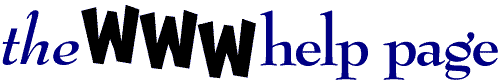 THE WWW HELP PAGE